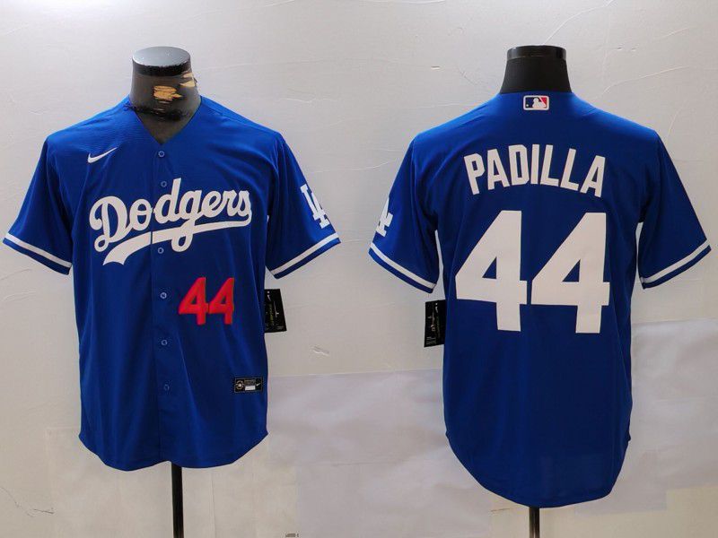 Men Los Angeles Dodgers #44 Padilla Blue Game 2024 Nike MLB Jersey style 2